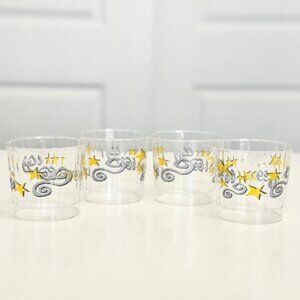 Set of 4 Star Patterned Plastic Cups - New (without tags) - 3x3